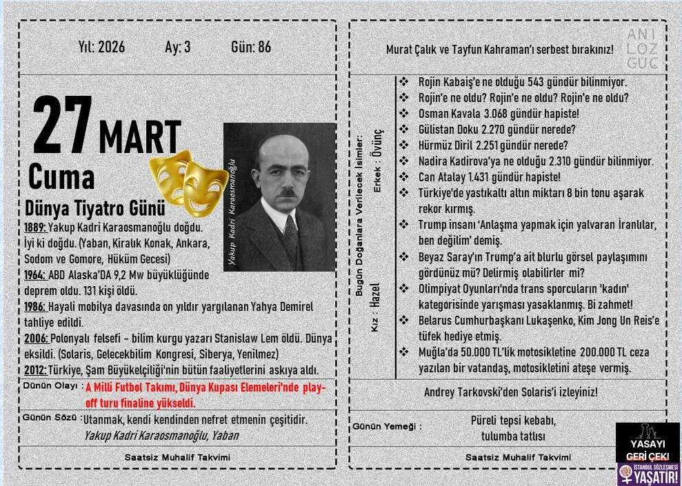 Dünya Tiyatro Günü 1